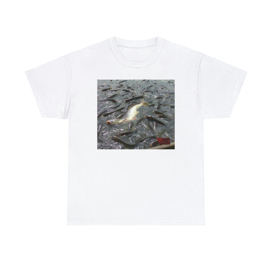 Selenic Betta Fish: a unique species of betta fish with an olive green body and lavender-speckled fins. - Tshirt