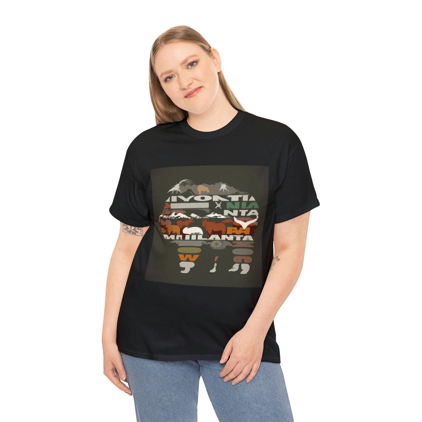 Montana's array of wildlife is diverse and plentiful, from wily mammals like gray wolves, grizzly bears, and cougars to majestic birds of prey like bald eagles and ospreys. The state plays home to a variety of - T-shirt