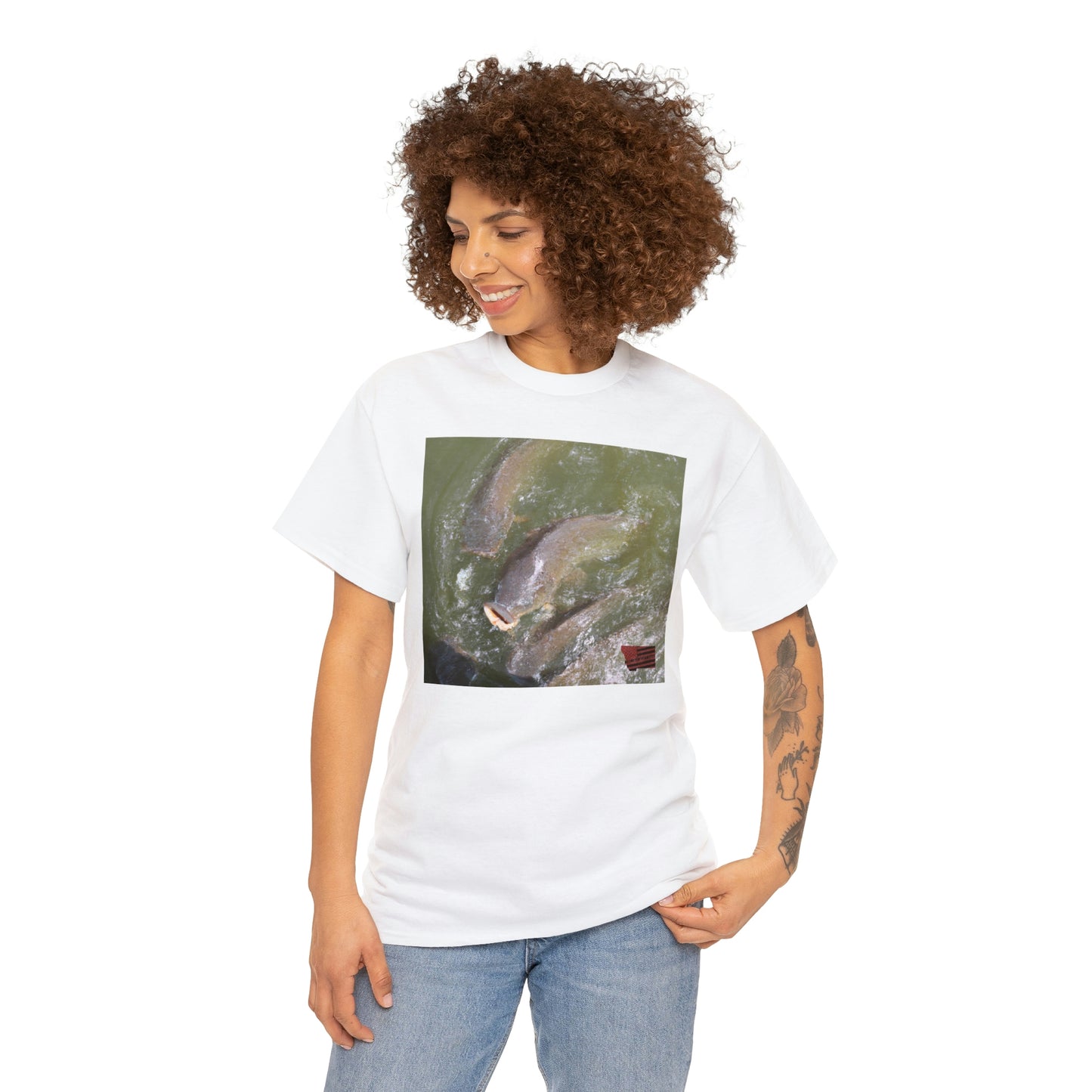 Aurora Shimmerfish - a tropical fish that has a unique combination of iridescent white, pink and blue coloring, and is known for its beautiful aura-like shimmering light displays. - Tshirt