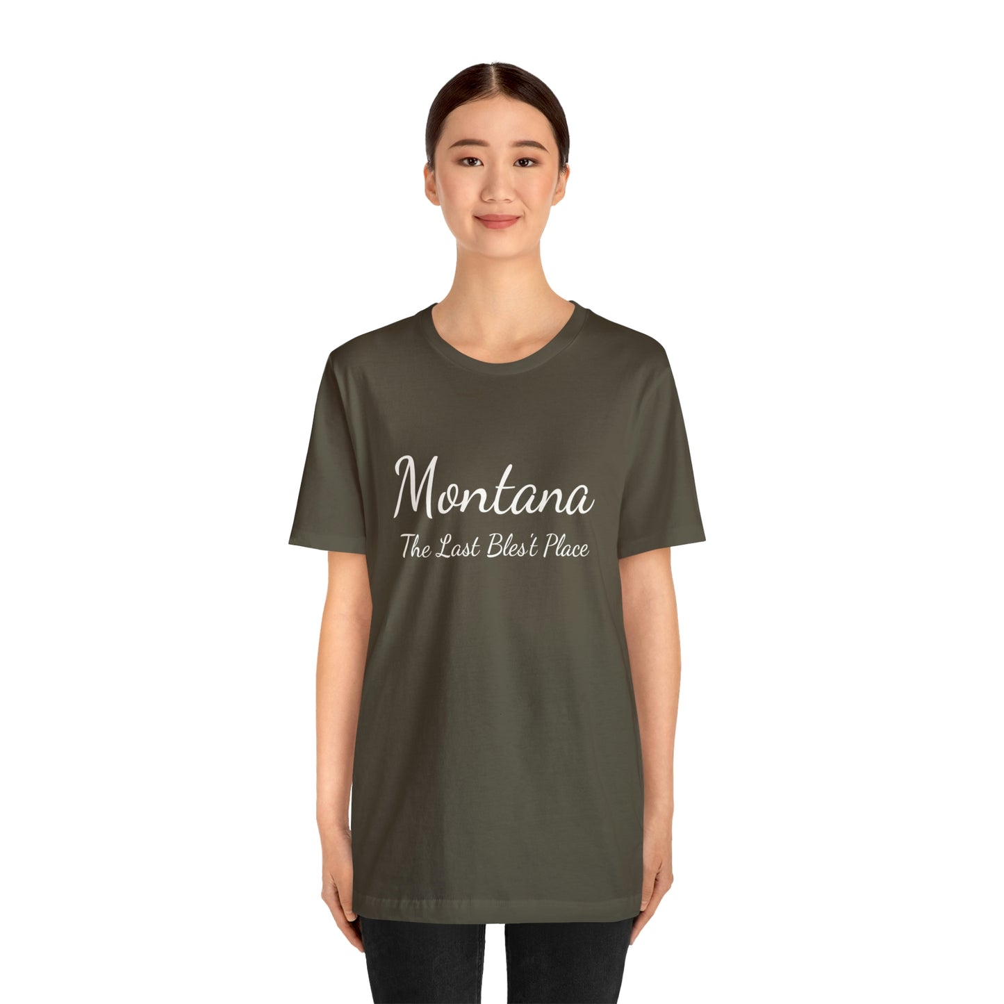 "Montana The Last Bles't Place" Black Ops Unisex Jersey Short Sleeve Tee